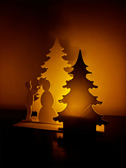 Fényliget - Hóember