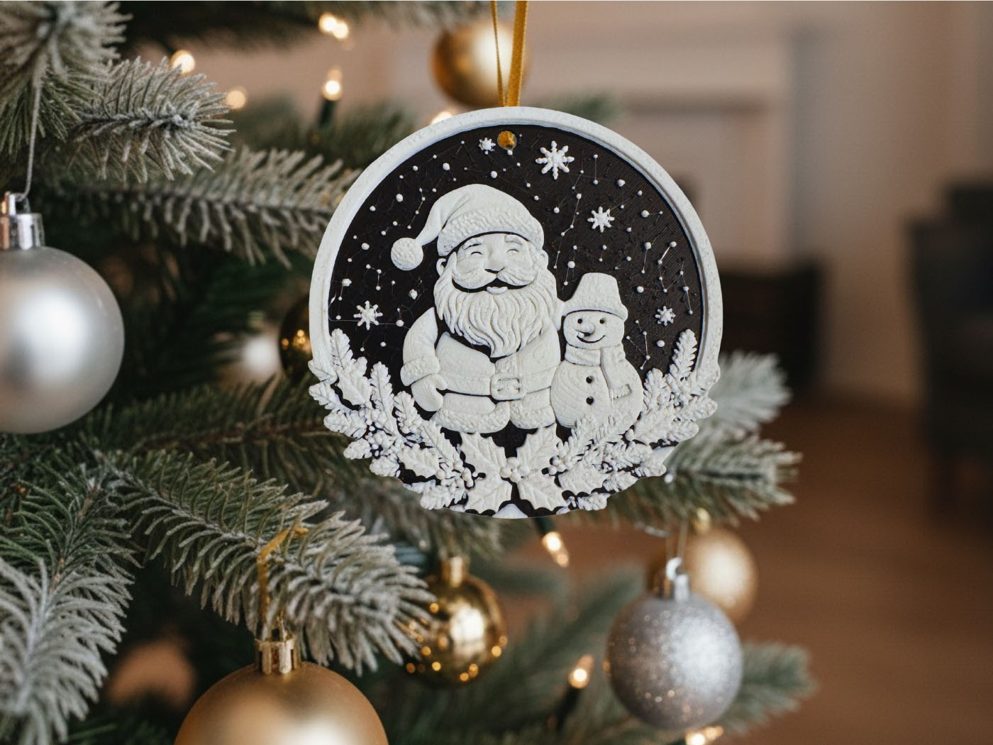 Éjféli Mesék - Mikulás karácsonyfadísz