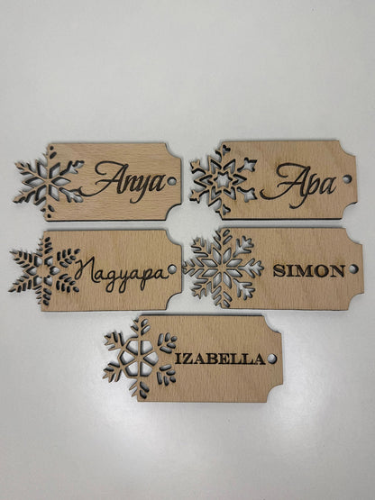 Egyedi Karácsonyi ajándékkísérő